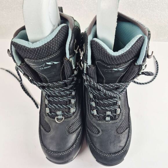 L.L.Bean Womens 7M TEK2.5 Insulated Waterproof Hiking Boots Black PrimaLoft 400g - Picture 6 of 12